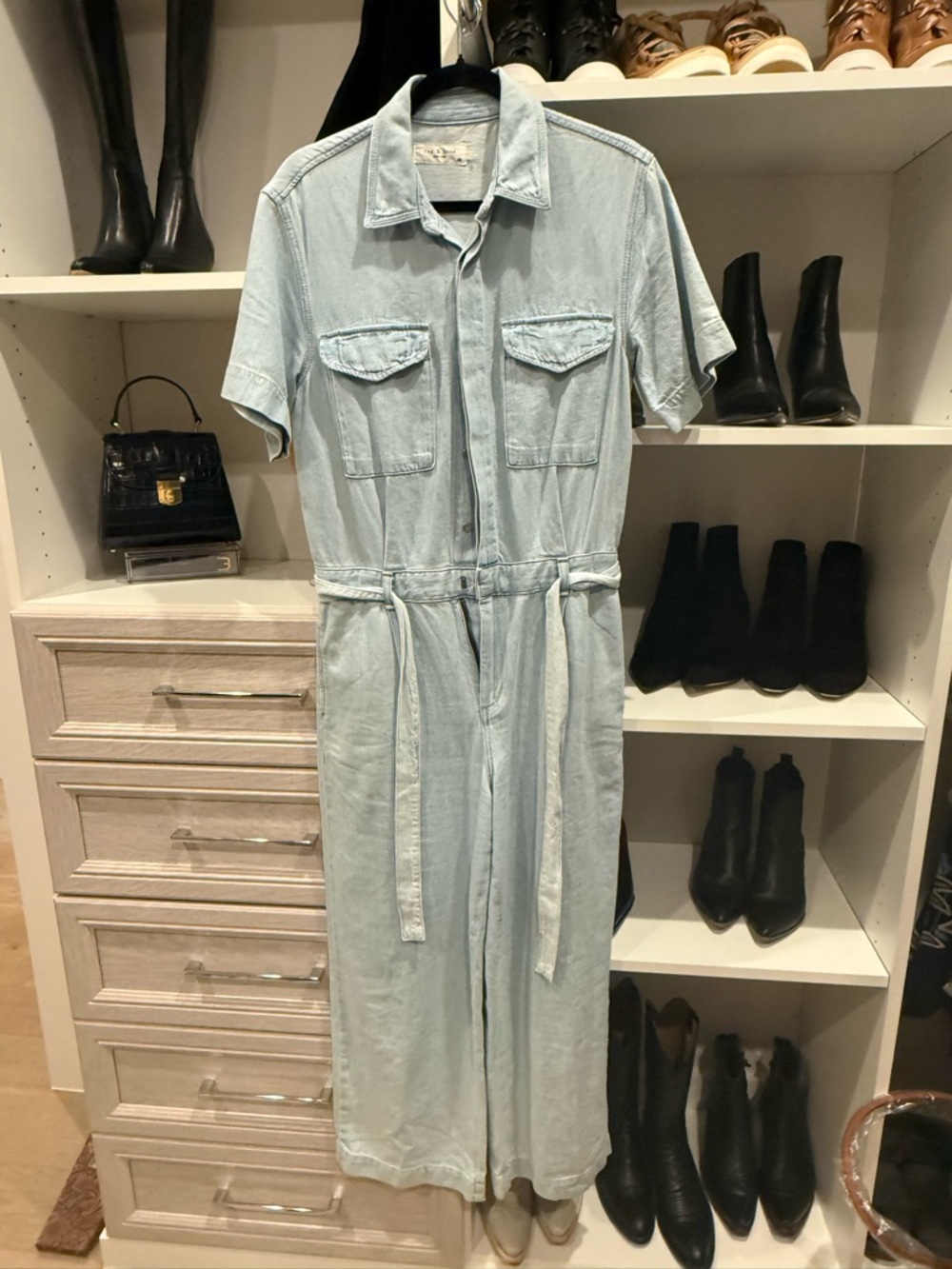 rag & bone Light Blue Denim Shirt Jacket